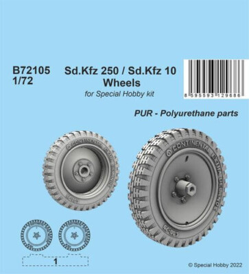 1/72 CMK Sd.Kfz 250 / Sd.Kfz 10 Wheels 