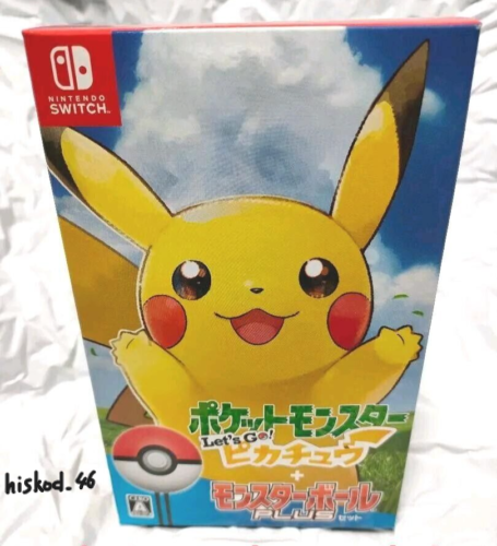 Nintendo Switch Pokemon Let's Go ! Pikachu Game Software & Monster