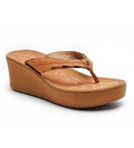 OluKai Kakahi Men\'s Brown Leather Slip On Thong Beach Sandals Sz 12 Hiapo -Dark Java / Toffee Men main image 4