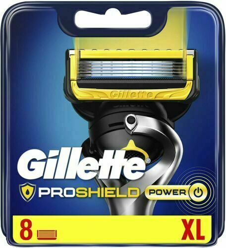 Gillette ProShield Power 8 XL Razor Blades Cartridges New & sealed 100% Genuine 