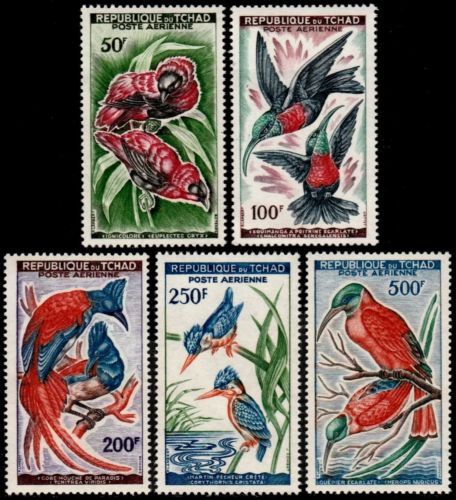 Correio Aéreo do Chade Decimal Selos postais do Reino Animal