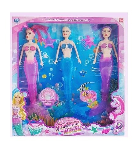 Principesse Marine 3 Sirene Giocattolo Gioco Bambina sar
