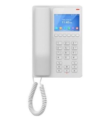 New - Grandstream GHP630 Compact Hotel Phone, Color LCD, WHT