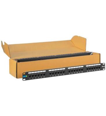 ICC CAT6 Patch Panel with 24 Ports and 1 RMS in 6-Pack (icmpp2460v)