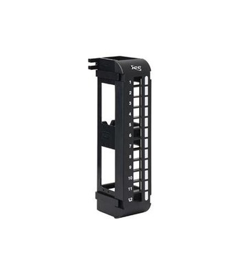ICC Blank Wall Mount Patch Panel with 12 Ports and Zero-U for HD Style