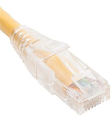 ICC CAT6 Clear Boot Patch Cord - 7 ft Category 6 Network Cable for Network