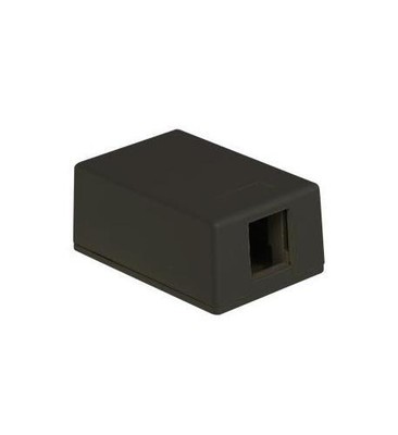 ICC Surface Mount Box with 1 Port - 1 x Total Number of Socket(s) - Black -