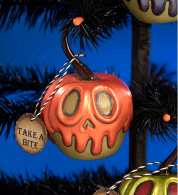 LeeAnn Kress - Bethany Lowe Designs Orange Poison Apple Halloween Tree Ornament