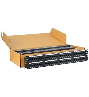 ICC CAT6 Patch Panel with 48 Ports and 2 RMS in 6-Pack (icmpp4860v)