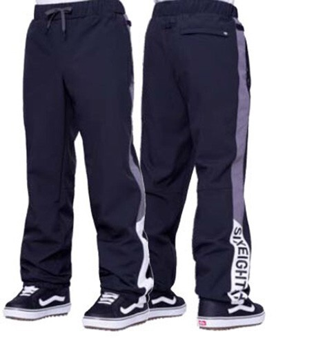 686 Waterproof Track Pant (L) Black Colorblock M2WCST05-BLCB