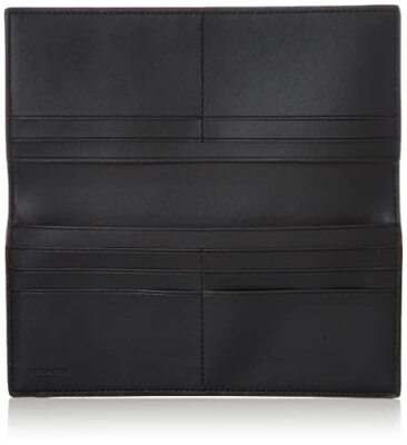 Pre-owned Coach [] Long Wallet 91635 Signature Men's Qblwo Qb/black/black