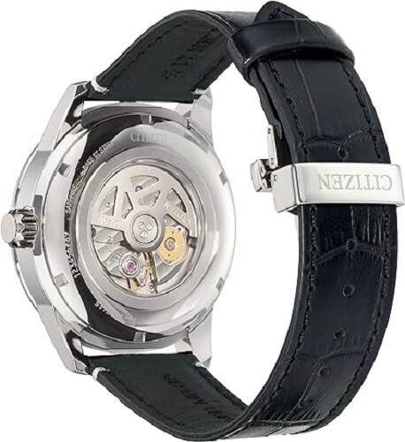 Pre-owned Citizen Nb3020-16w Collection Mechanical Automatic Green Special Dial Men Watch
