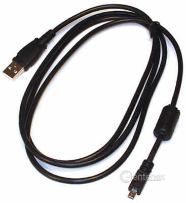 USB Cable for Nikon UC-E6 Pentax K-7 K10D K20D K100D K200D & FREE Microfiber