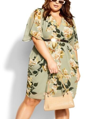 Green dress gold belt clearance