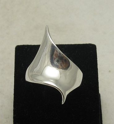 Stylish Plain Sterling Silver Hallmarked Ring Solid 925 Nickel Free Handmade