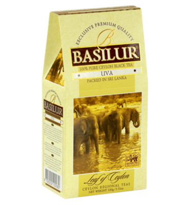 BASILUR LEAF OF CEYLON PACKET ULBT LT UVA - 100g free Shipping World Wide