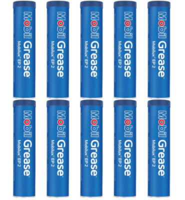 10 Pack Mobilux EP 2 Grease; (10) 14oz tubes