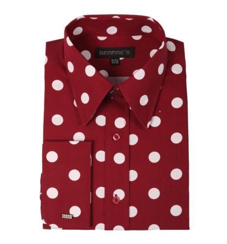 Men's Dress Shirt 60% Cotton 40% Polyester Fashion Design by George AH625 |  eBay