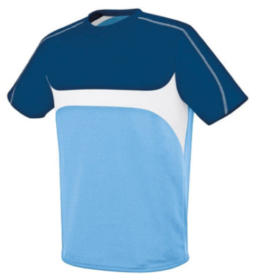 High Five Adult Inferno Essortex Size Medium Light Blue Navy White Soccer Jersey