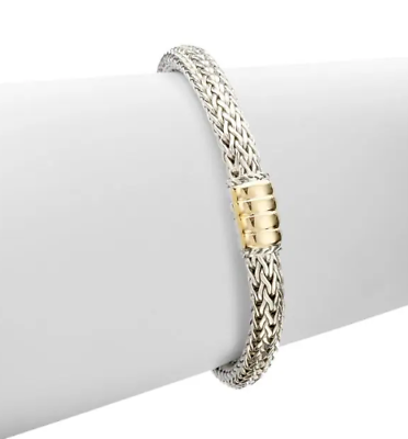 John Hardy Sterling Silver 18K Yellow Gold Classic Chain Icon