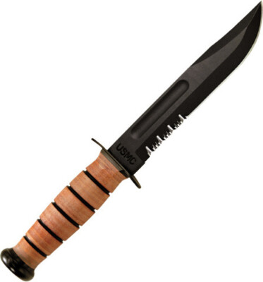 Ka-Bar USMC Fighter Serrated Knife KA1218 Famous in its own right with a histori