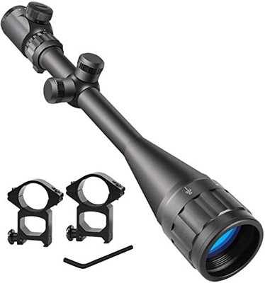 Beileshi 6-24X50 AOEG Optics Hunting Rifle Scope Red & Green Illuminated Cros...