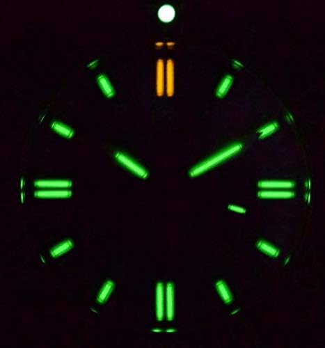 DEEP BLUE DEEP BLUE DAYNIGHT 45 TRITDIVER T-100 AUTOMATIC DIVER WATCH BLUE BEZEL/DARK BLUE