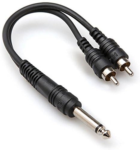 Hosa Y Cable, 1/4-In Ts To Dual Rca