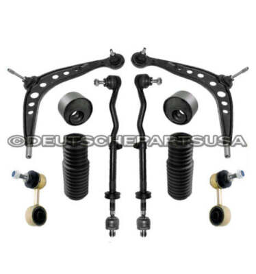 M3 UPGRADE Control Arms BALL JOINT Joints Bushing Tie Rod Boot for BMW E30 10 pc