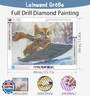 Benjenes Cat Diamond Art Kits for Adults, Diamond Painting Kits for Adults, 5D DIY Round Drill Gem Art Paint with Diamonds Dots Crafts Kits for Home Decor Gift 14x14inch