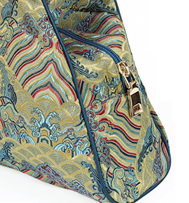 High End Silk Damask Handbag