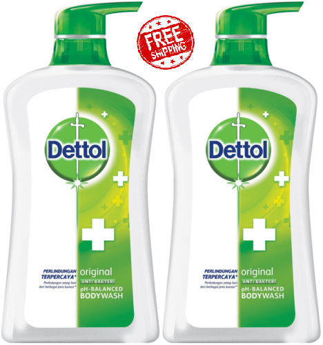 Dettol Anti Bacterial pH-Balanced Body Wash, Original, 21.1 Oz/625 Ml, Pack of 2
