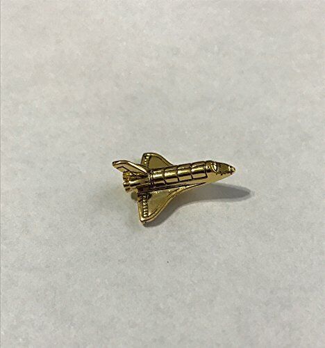 NASA Space Shuttle Gold Plated Orbiter 3D Lapel Pin
