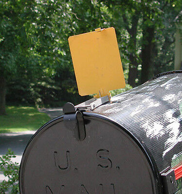 Mail Time!  Mail Box Signal Flag Alert USA made. Aluminum Yellow