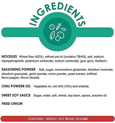  Fideos Salteados Instantaneos Mi Goreng, Certificado Halal, Sabor Original, 5 