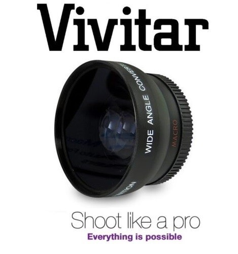 Vivitar Macro Lens - Wide Angle - For Canon