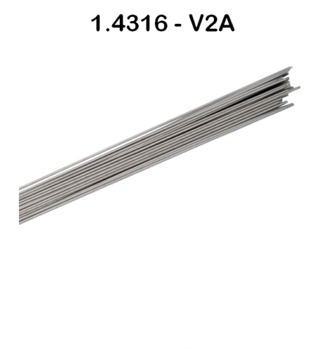 Schweissdraht Edelstahl 1.4316 WIG VA V2A NIRO INOX 4316 Schweißstäbe TIG