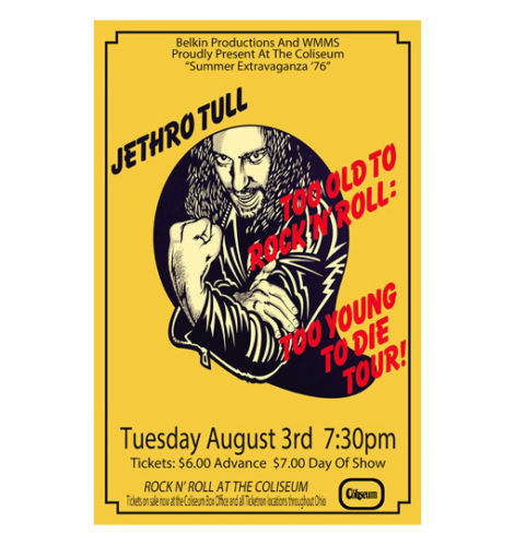 Jethro Tull Too Old To Rock 'n Roll 12x12 Album Cover