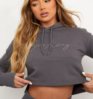 Gym king store crop hoodie