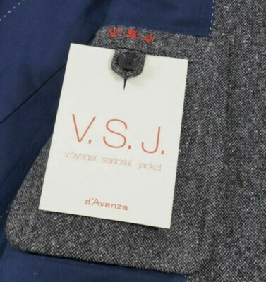 Pre-owned D'avenza Gray Woven Donegal Tweed Wool 'voyager Sartorial Jacket' 40r Sport Coat