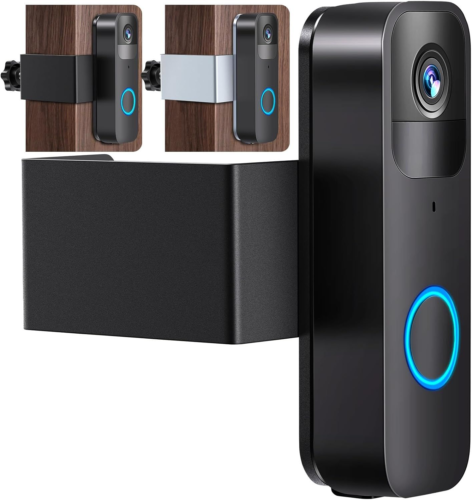 Anti Theft Doorbell Mount,No Drill Camera Mount for Blink Black