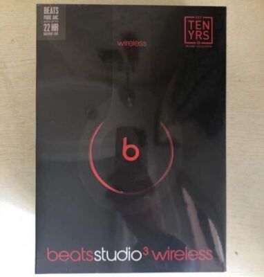 Beats By Dr Dre Studio3 Wireless Headphones - Black-Red Brand New and Sealed