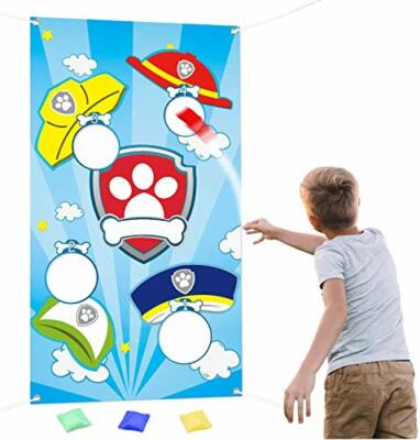 Wurfspiel mit 4 Bällen Paw Dog Patrol Puppy Party Games Fun Indoor Gesellschaft 