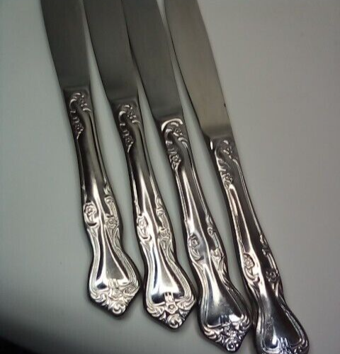 Oneida AZALEA Set of 4 Dinner Butter Knives Stainless Flatware