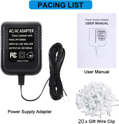 18v 500mA Power Adapter for Video Doorbell，Video Doorbell 2 & Doorbell...