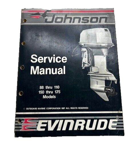 Johnson / Johnson Enos / ‘1988 SEALED品 1988 Johnson Outboard Evinrude 88 90 1800CC 110 150 2500CC
