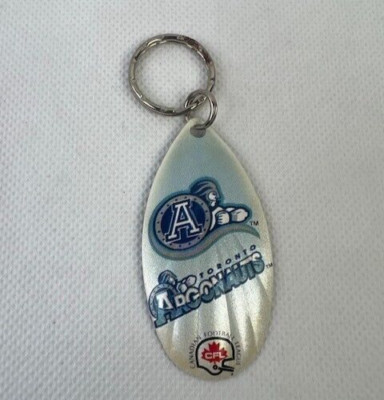 CFL Toronto Argonauts Vintage Teardrop Fishing Spinner Keychain Size Large
