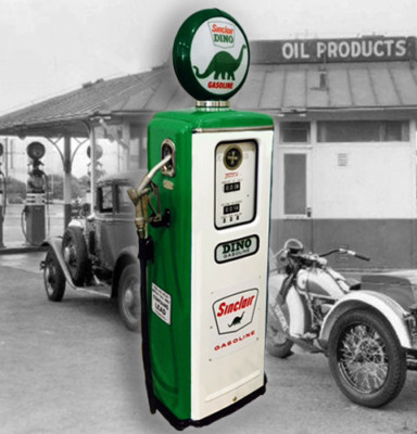 SINCLAIR DINO TOKHEIM MODEL 39 FULL SIZE GAS PUMP - VINTAGE PETROLIANA STYLE