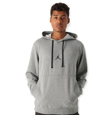 

Мужская толстовка с капюшоном Jordan Carbon Heather/Black Dri-Fit Air Fleece (DA9860)