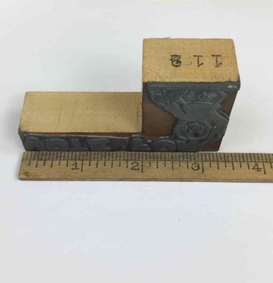 Vintage Wooden Letterpress Stamp Printers Block VOTE FOR Sign with CHILD